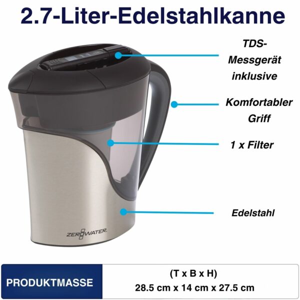 2.6 Liter Wasserbehälter (Edelstahl) – Bild 6